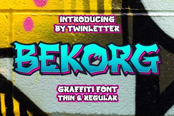 Bekorg Font Review: A Graffiti Typeface for Brand Personality
