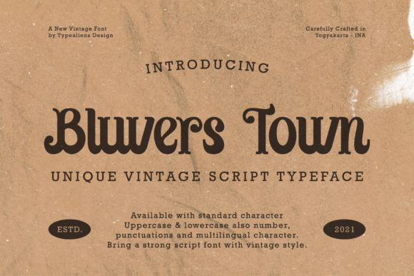 Bluvers Town: An Editorial Designer's Vintage Font Discovery