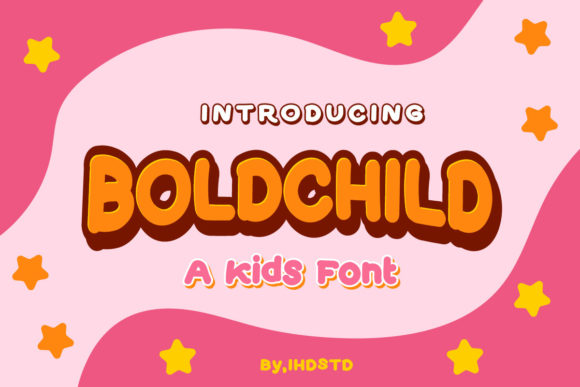Boldchild: A Friendly Display Font for Playful Brand Identity