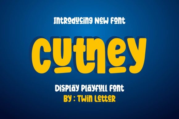 Cutney: A Bold Font for Modern Marketing Communication