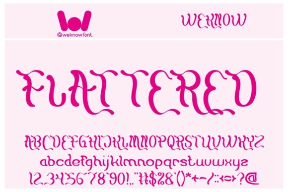 Flattered: A Font Designed for Visual Impact in Marketing