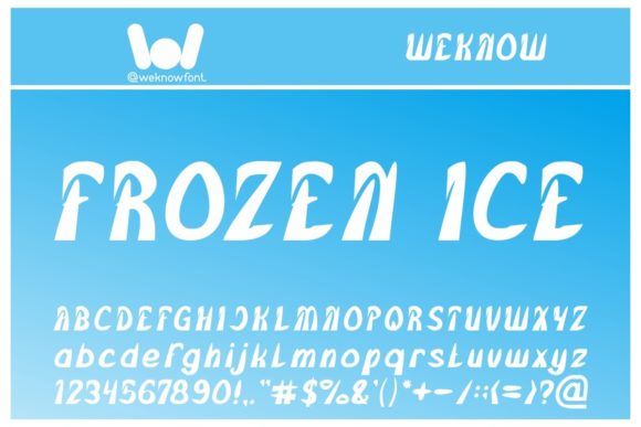 Frozen Ice Font: A Premium Display Typeface for Modern Visual Communication