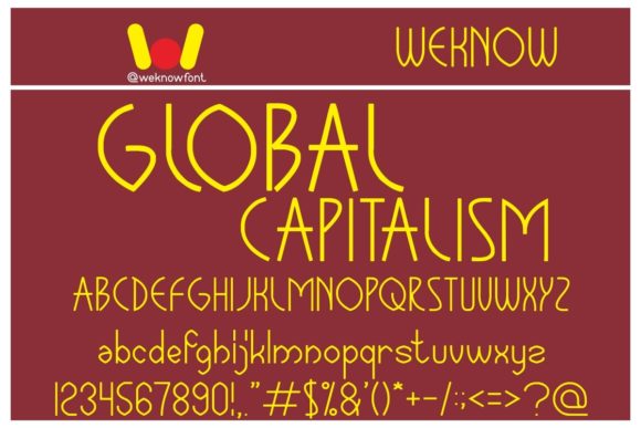 Global Capitalism: A Display Font Built for Digital Visibility