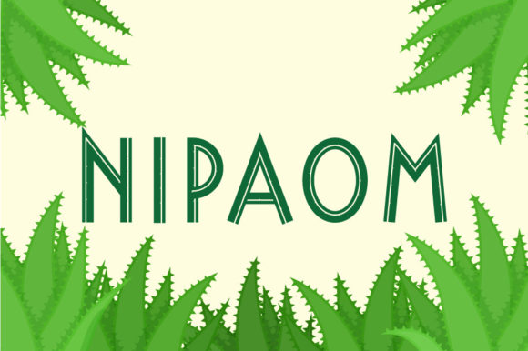 Nipaom: A Distinctive Display Font for Editorial Impact