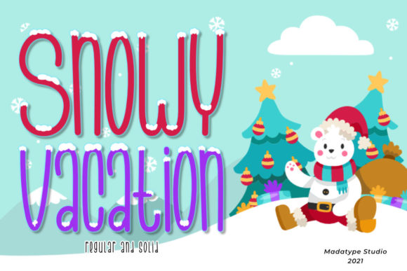 Snowy Vacation: The Font That Brings Winter Charm to Your Brand