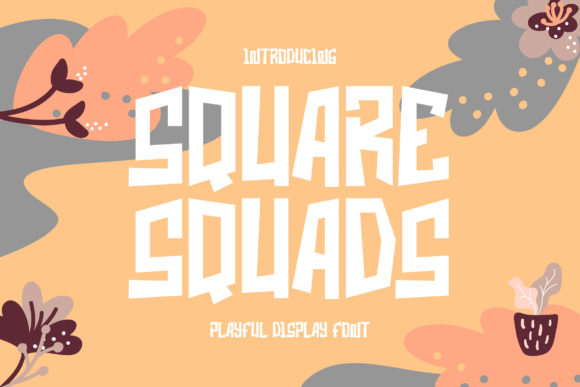 Square Squads: A Playful Review of This Quirky Display Font
