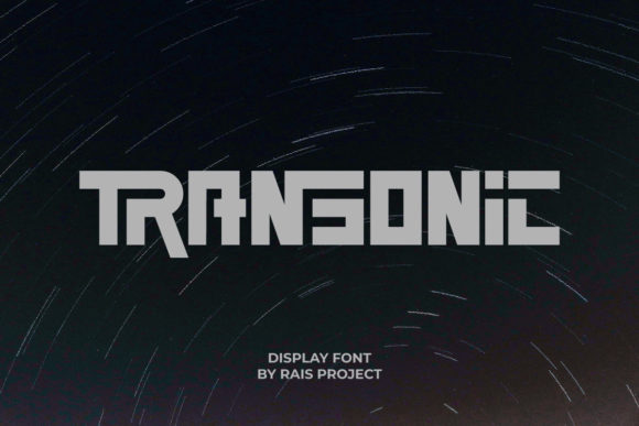 Transonic: A Bold Display Font for Small Business Branding